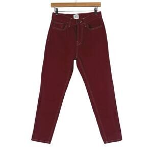 BDG Urban Outfitters Dad Jeans Womens 28 Rust Red Straight Leg 90s Retro Fall